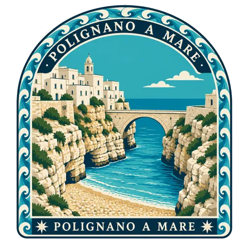 Polignano a Mare travel stamp