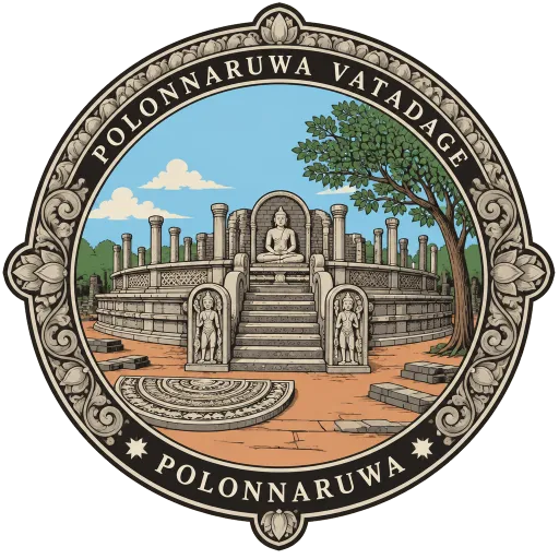 Polonnaruwa Vatadage travel stamp