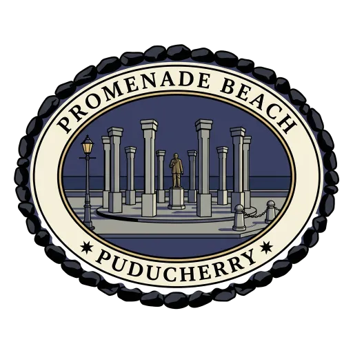 Promenade Beach travel stamp