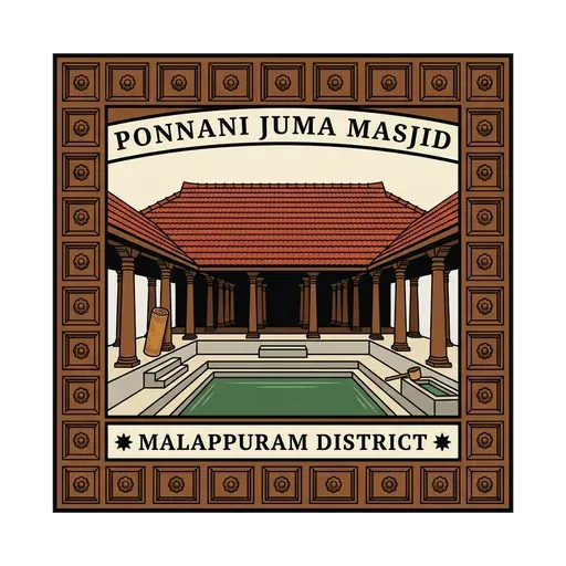 Ponnani Juma Masjid travel stamp