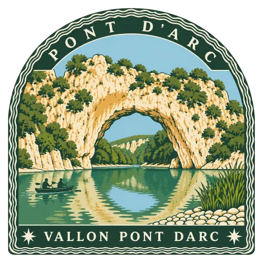 Pont d'Arc travel stamp