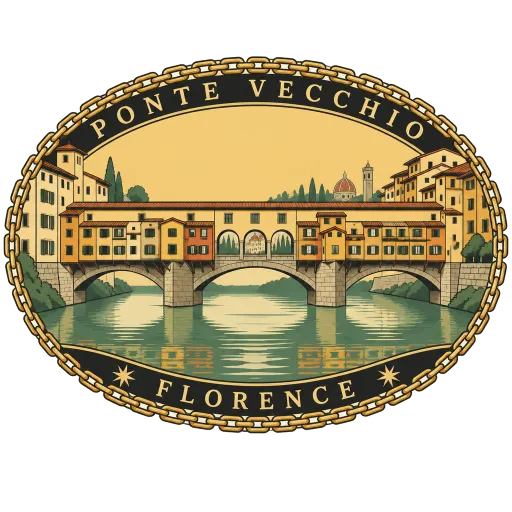 Ponte Vecchio travel stamp