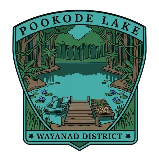 Pookode Lake travel stamp