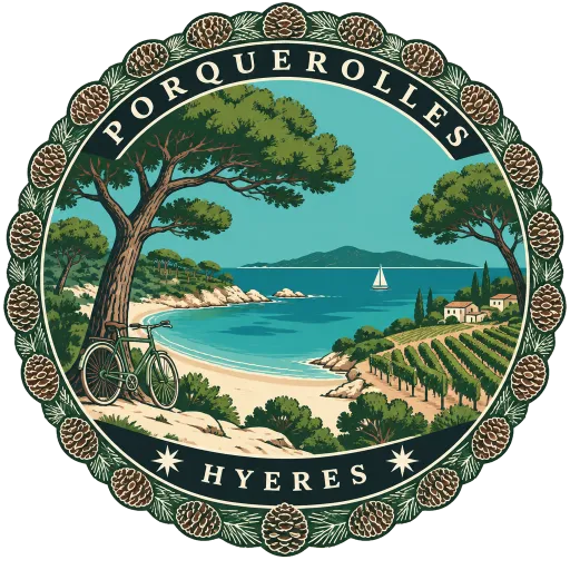 Porquerolles travel stamp