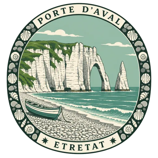 Porte d'Aval travel stamp