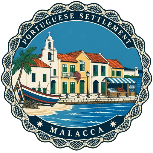 Portuguese Settlement travel stamp