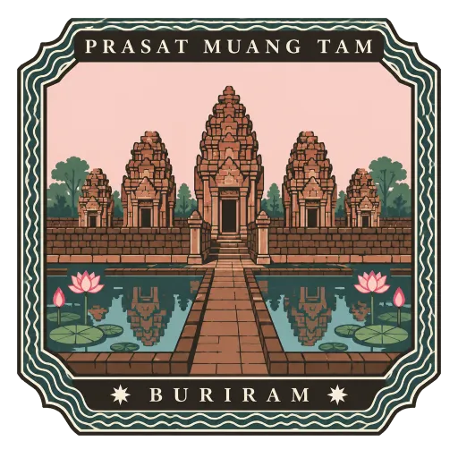 Prasat Muang Tam travel stamp