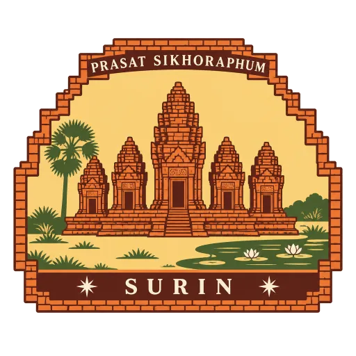 Prasat Sikhoraphum travel stamp