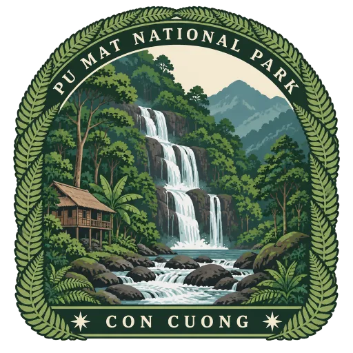 Pu Mat National Park travel stamp