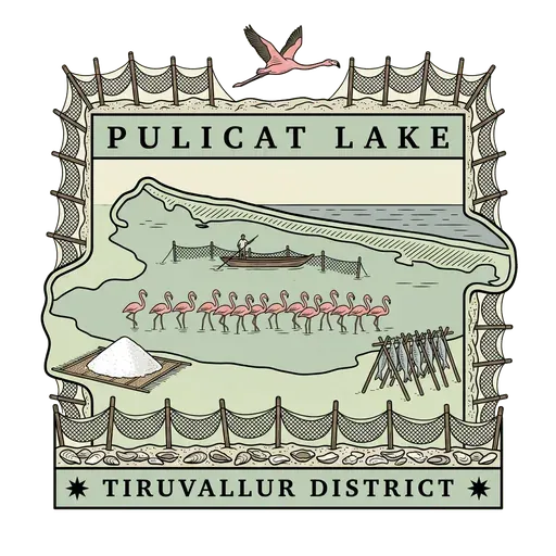 Pulicat Lake travel stamp