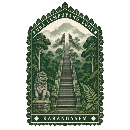 Pura Lempuyang Luhur travel stamp