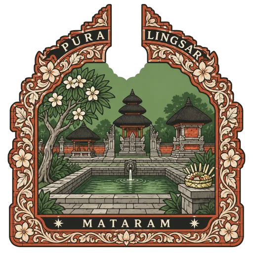 Pura Lingsar travel stamp