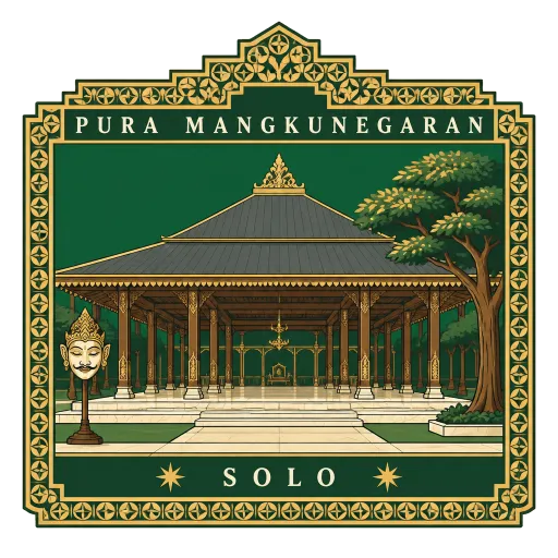 Pura Mangkunegaran travel stamp