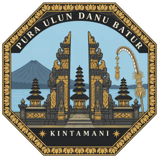 Pura Ulun Danu Batur travel stamp