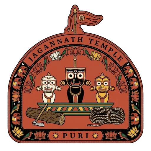 Jagannath Temple travel stamp
