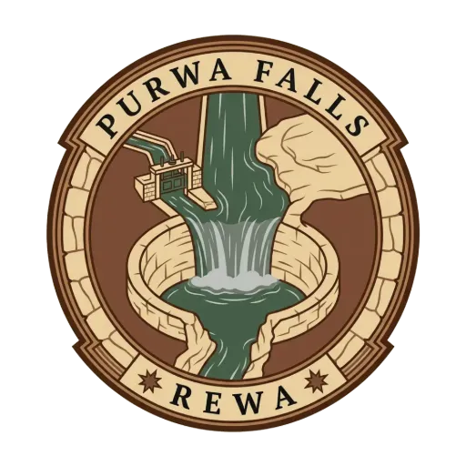 Purwa Falls travel stamp
