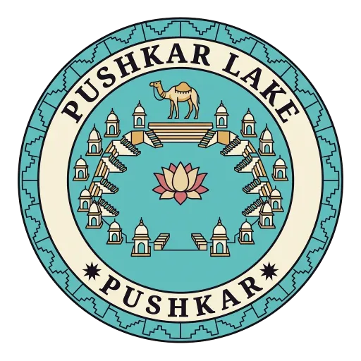 Pushkar Lake travel stamp