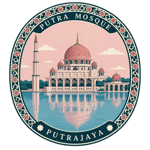 Putra Mosque travel stamp