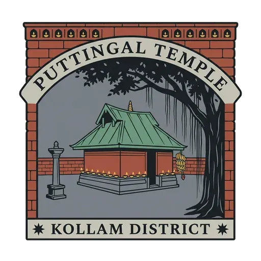 Puttingal Temple travel stamp