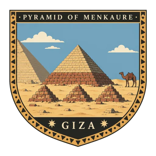 Pyramid of Menkaure travel stamp