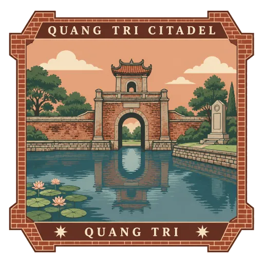 Quang Tri Citadel travel stamp