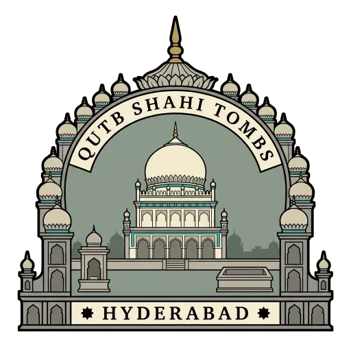 Qutb Shahi Tombs travel stamp