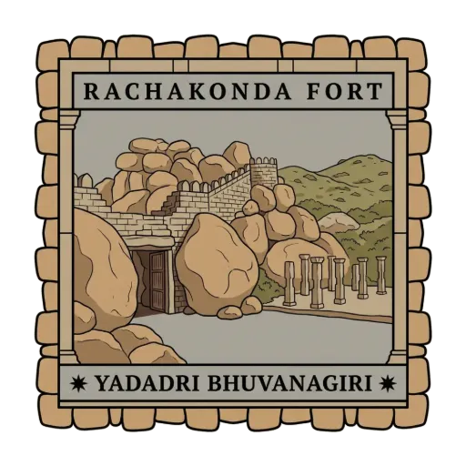 Rachakonda Fort travel stamp