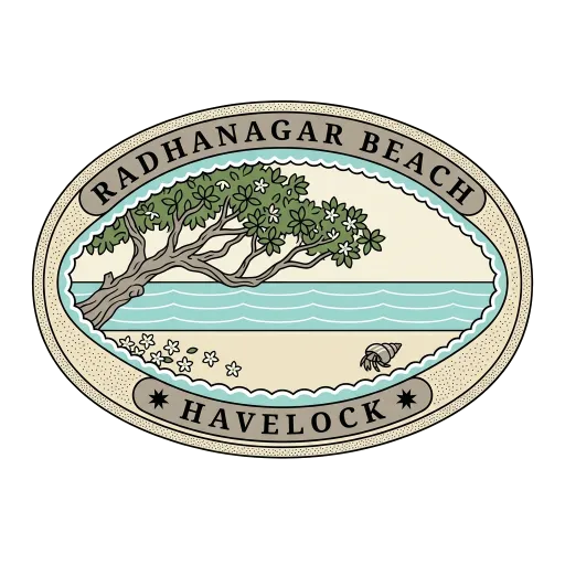 Radhanagar Beach travel stamp