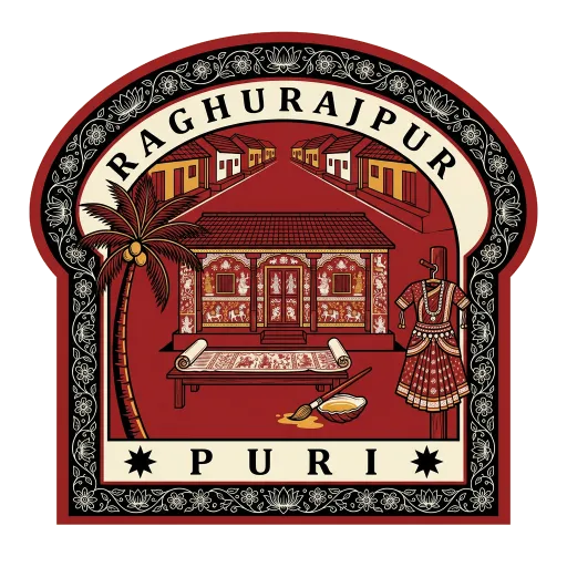 Raghurajpur travel stamp