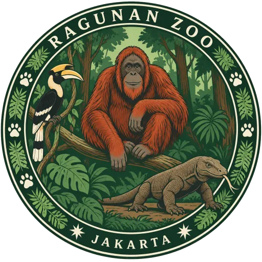 Ragunan Zoo travel stamp