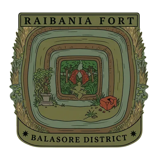 Raibania Fort travel stamp