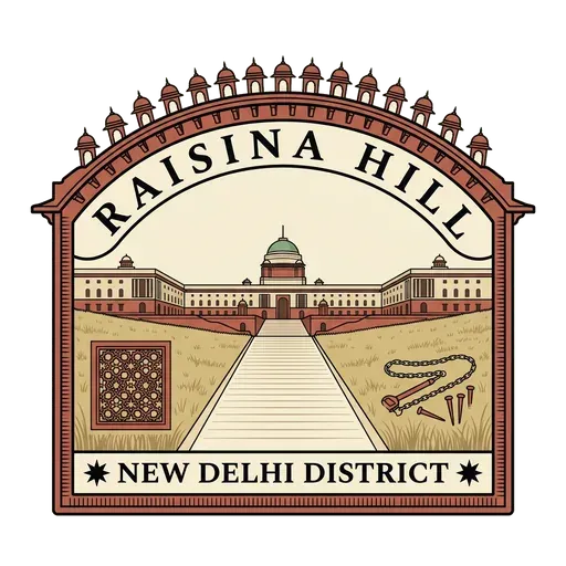 Raisina Hill travel stamp