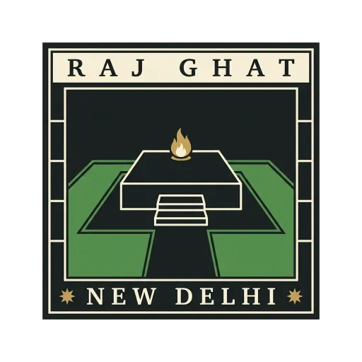 Raj Ghat travel stamp