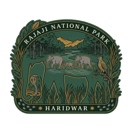 Rajaji National Park travel stamp