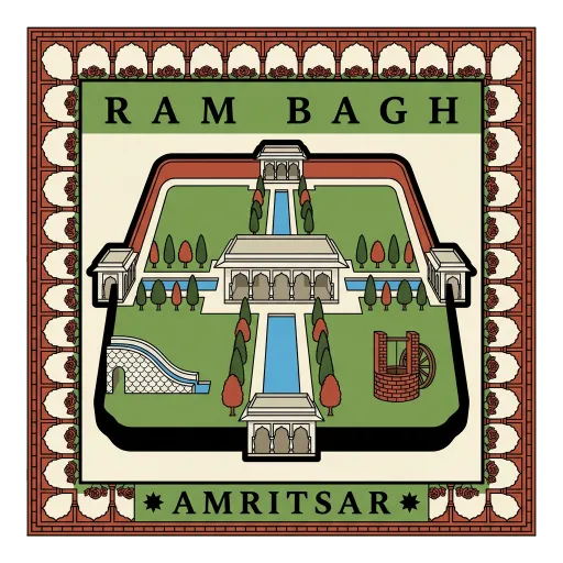 Ram Bagh travel stamp