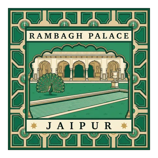 Rambagh Palace travel stamp