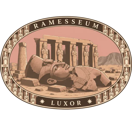 Ramesseum travel stamp