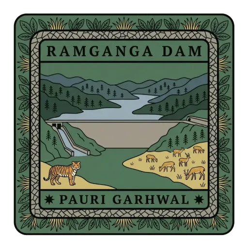 Ramganga Dam travel stamp