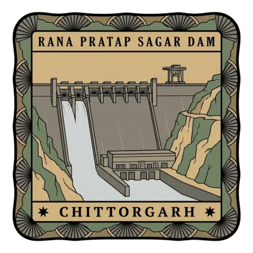 Rana Pratap Sagar Dam travel stamp