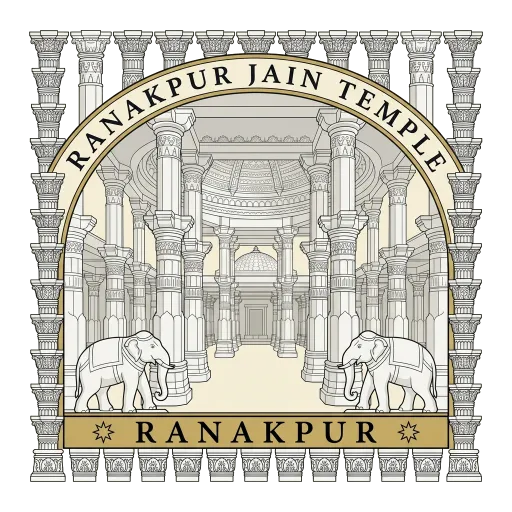 Ranakpur Jain Temple travel stamp