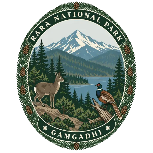 Rara National Park travel stamp