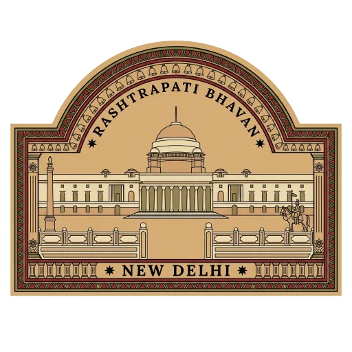 Rashtrapati Bhavan travel stamp