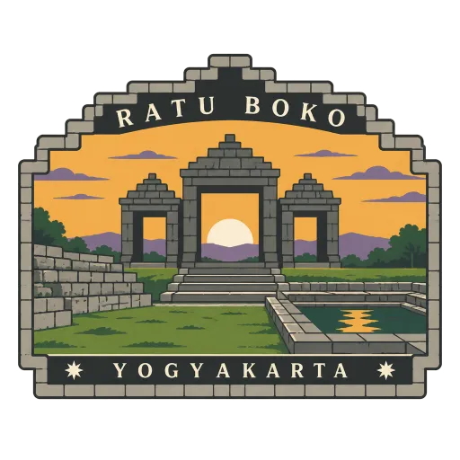 Ratu Boko travel stamp