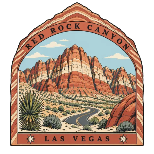Red Rock Canyon National Conservation Area travel stamp