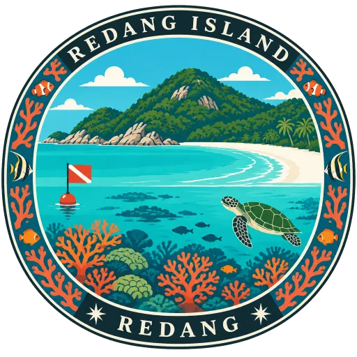 Redang Island travel stamp