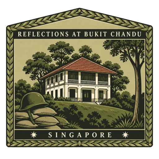 Reflections at Bukit Chandu travel stamp