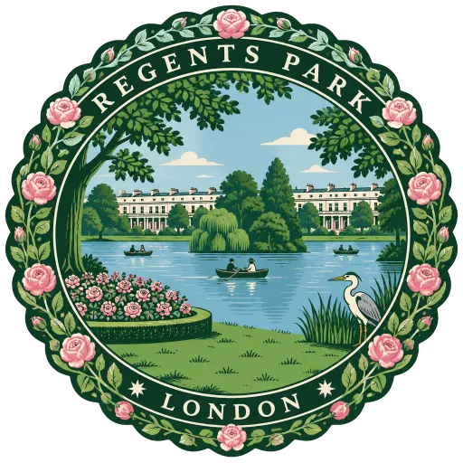 Regent's Park travel stamp