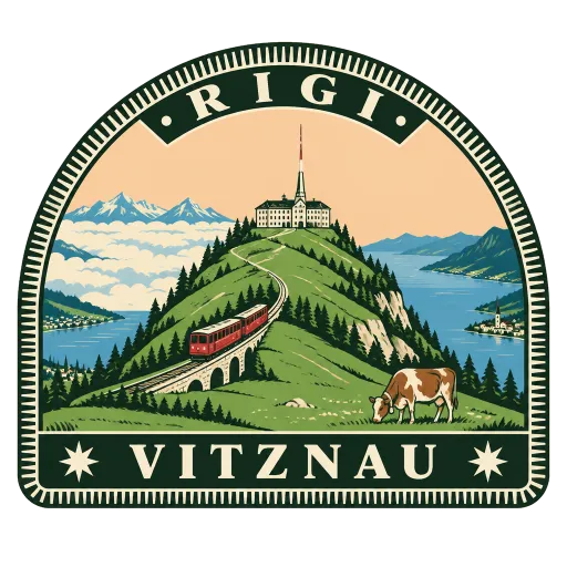 Rigi travel stamp