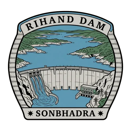 Rihand Dam travel stamp