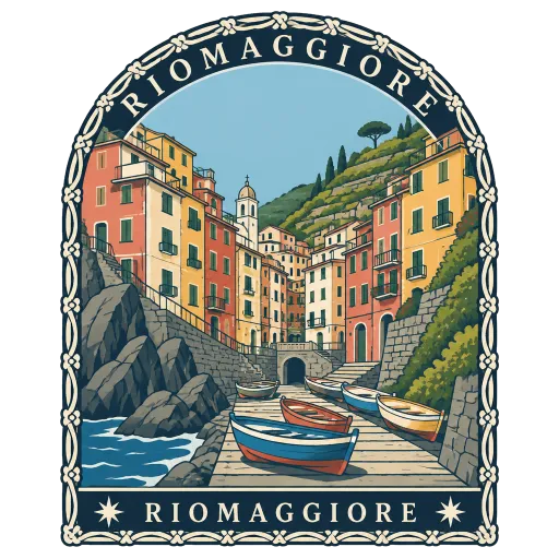 Riomaggiore travel stamp